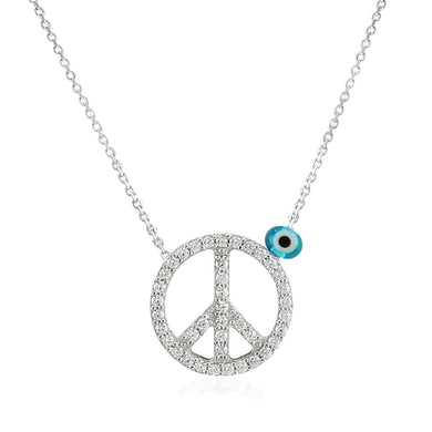 Collier Peace & Love en Argent