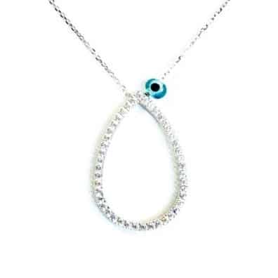 Collier goutte en argent