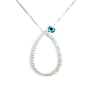 Collier goutte en argent