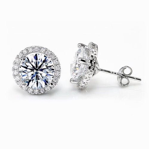 Boucles d'oreilles rondes en argent