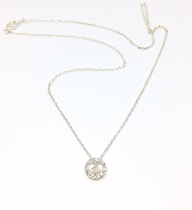 collier peace and love argenté