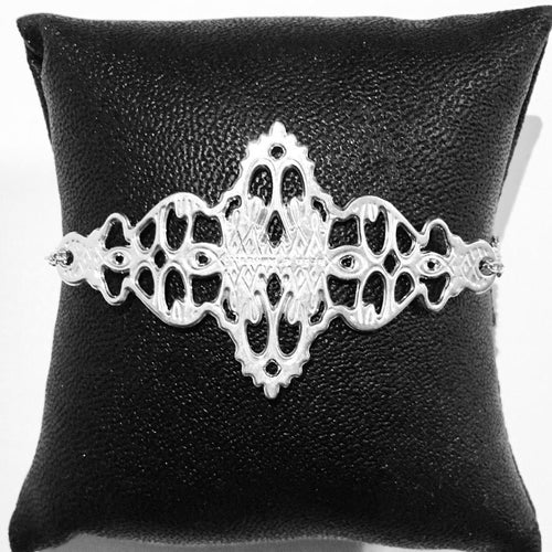 Bracelet infini rock argenté