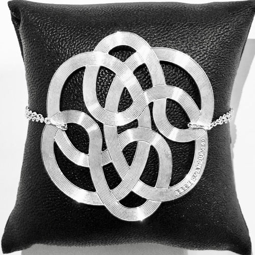 Bracelet enlace moi argenté