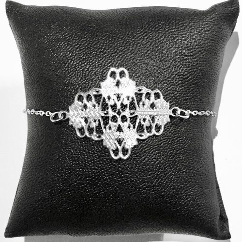 Bracelet infini rock argenté