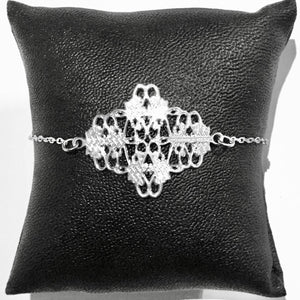 Bracelet infini rock argenté