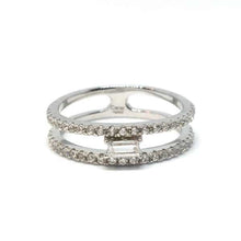 Charger l&#39;image dans la galerie, Bague double Alliance en argent