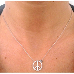 Collier Peace & Love en Argent