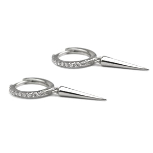 Boucles d'oreilles mini créoles argentées