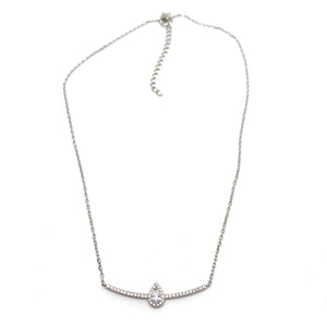 Collier en argent 925, barrette