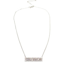 Charger l&#39;image dans la galerie, Collier barrette en argent et zirconium