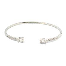 Charger l&#39;image dans la galerie, Bracelet Jonc en argent 925 et zirconium