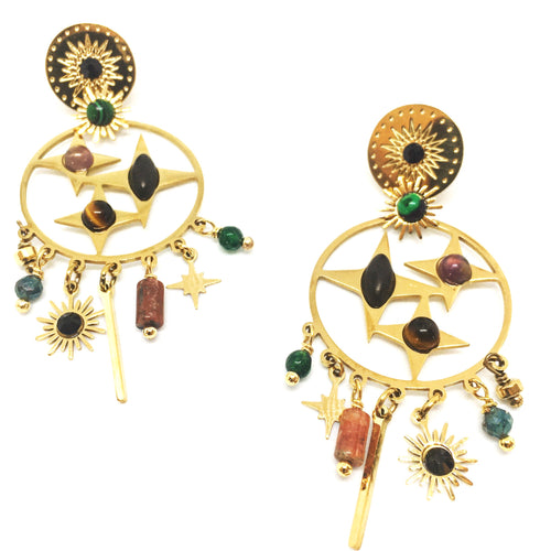 Boucles d'oreilles longues Stella
