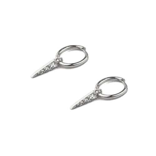 Boucles d'oreilles argentées Pic