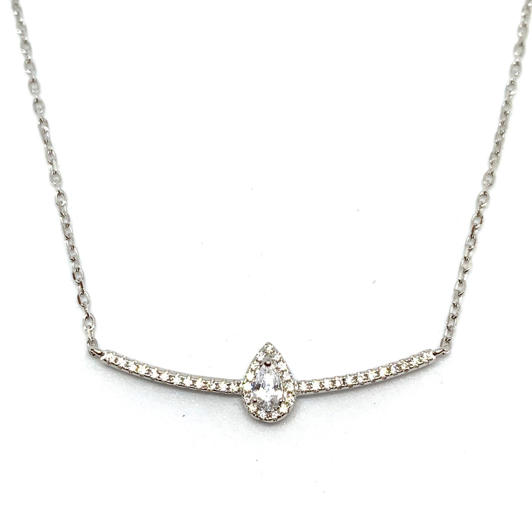 Collier en argent 925, barrette